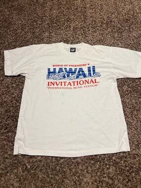 Vintage 90s Hawaii Invitational International Music Festival T-Shirt XL